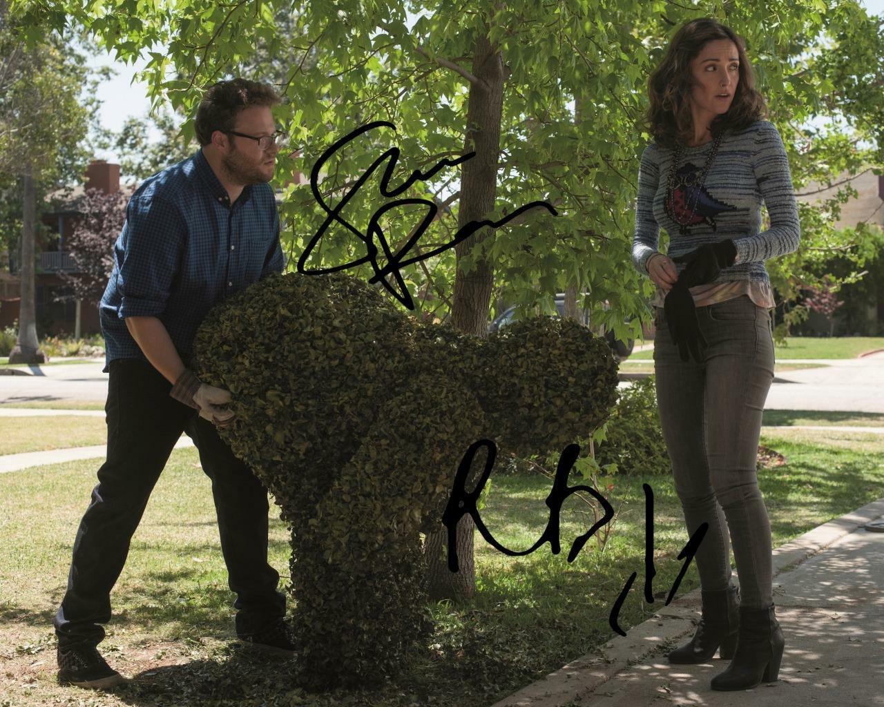 Bad Neighbours Seth Rogan & Rose Byrne SIGNED AUTOGRAPHED 10X8