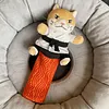 Cat Puppet Wrestler with Protective Sleeve Stuffed Animal Plush Cat Hand Glove Play & Enrichment for Boredom Busting Training and Exercise