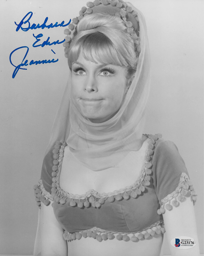 Barbara Eden I Dream of Jeannie Original Autographed 8x10 Photo Poster painting w/Beckett 12