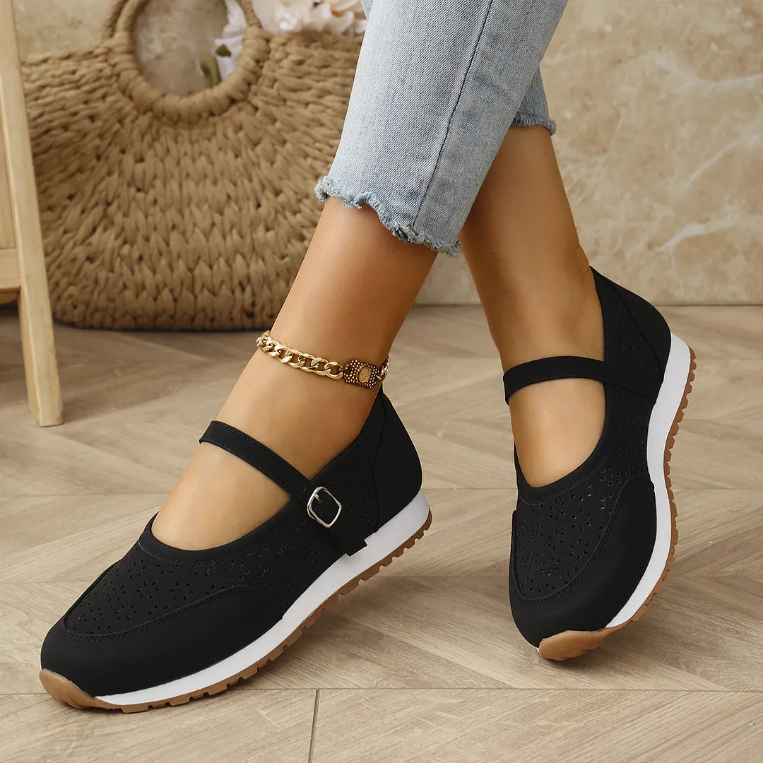 Breakj Breakj And Summer 2025 New Large-Size Breathable Light-Mouthed Single Shoes Casual Women's Shoes