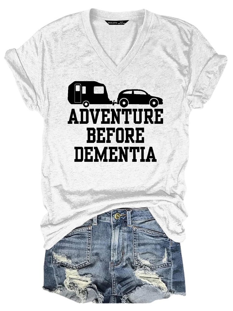 Bestdealfriday Adventure Before Dementia Caravan T-Shirt