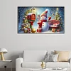 (70*40cm)Christmas Snowman - Full Round Drill Diamond Painting