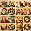 Christmas Animal DIY Pearl Painting Kit with Frame 20x20cm