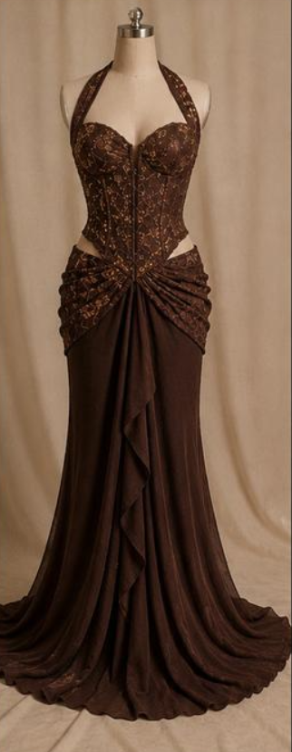 Halter V-Neck Strapless High-Waisted Long Mermaid Prom Dress With Pleated And Beading | YQ0130 Wellcucu