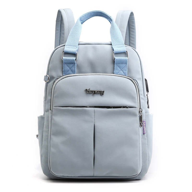 Brand Casual Large Capacity Nylon Women Backpack High Quality School Bag For Women Multi-pocket Female Zipper Travel Bag