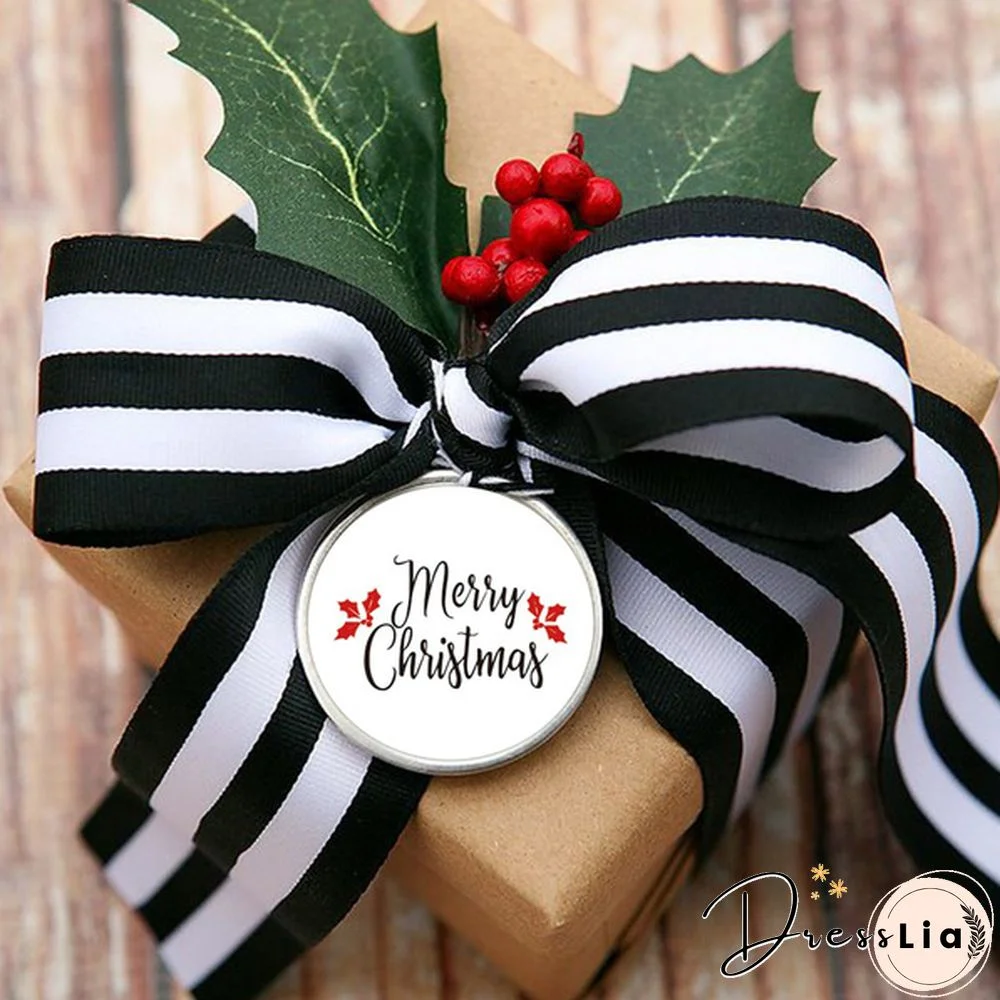 100pcs/300pcs/500pcs Round Merry Christmas Stickers Package Label Sealing Stickers Gift Card Box Decor