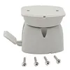Camper Door Retainer Catch Nylon Door Stop Retaining Catch Holder (White)
