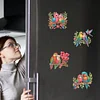 6Pcs Parrot Diamond Painting Fridge Magnet DIY Diamond Fridge Stickers