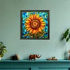 Diamond Painting-DIY Full Round Drill Stained Glass Sunflower