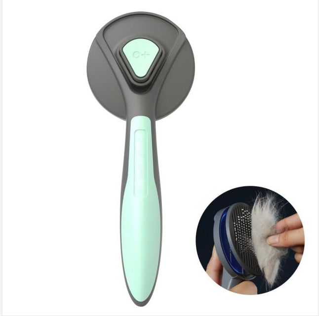 Cat Brush Soft Dog Grooming Tool Removes Loose Undercoat Self Cleaning
