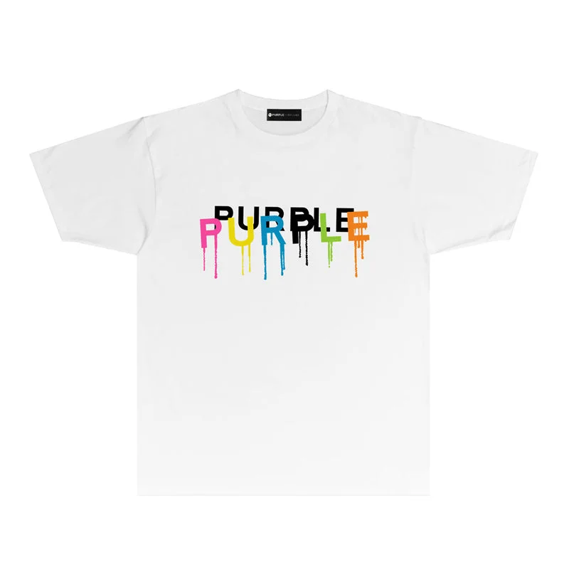 Purple 2023 new fashion T-shirt short sleeves