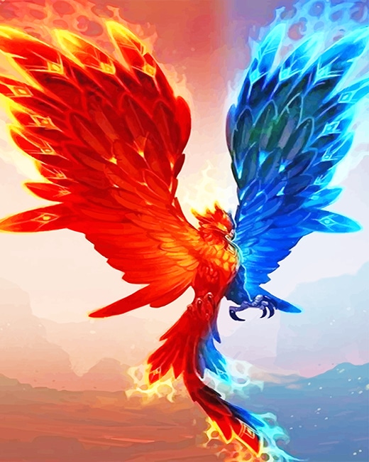 

Phoenix Rising From Ashes – Paint By Numbers - 40*50CM, 501 Original