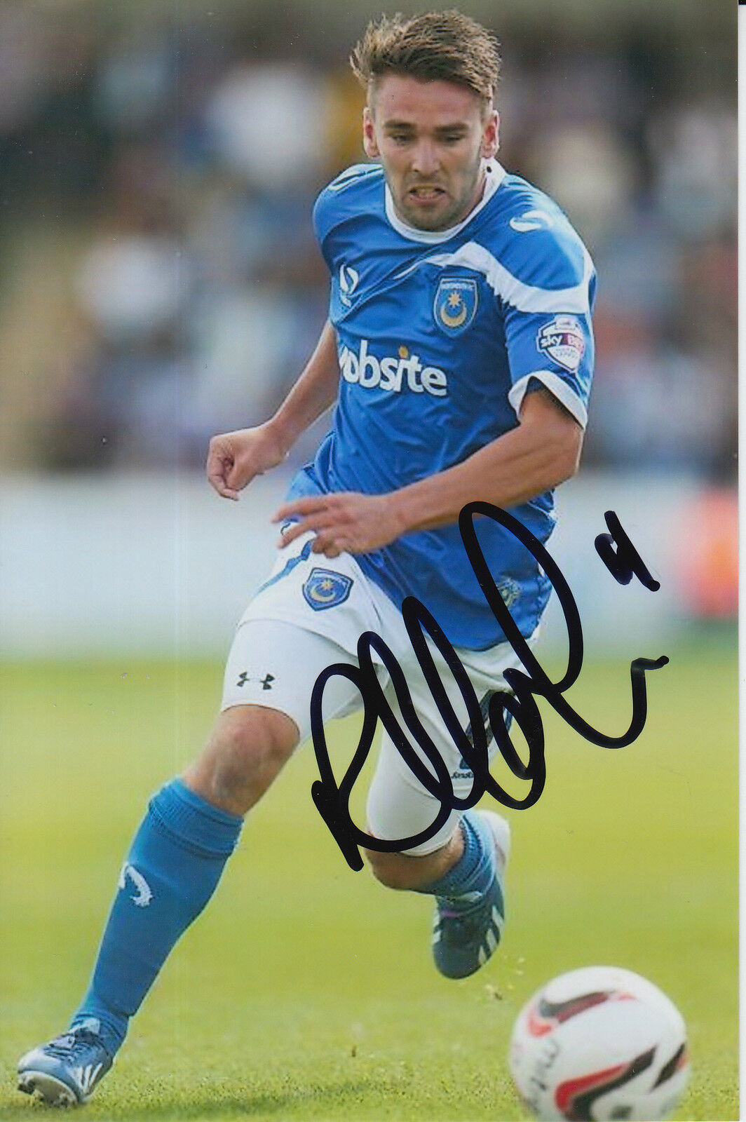 PORTSMOUTH HAND SIGNED RICKY HOLMES 6X4 Photo Poster painting 2.