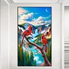 (40*70cm)Cardinals Landscape - Full Round Drill Diamond Painting