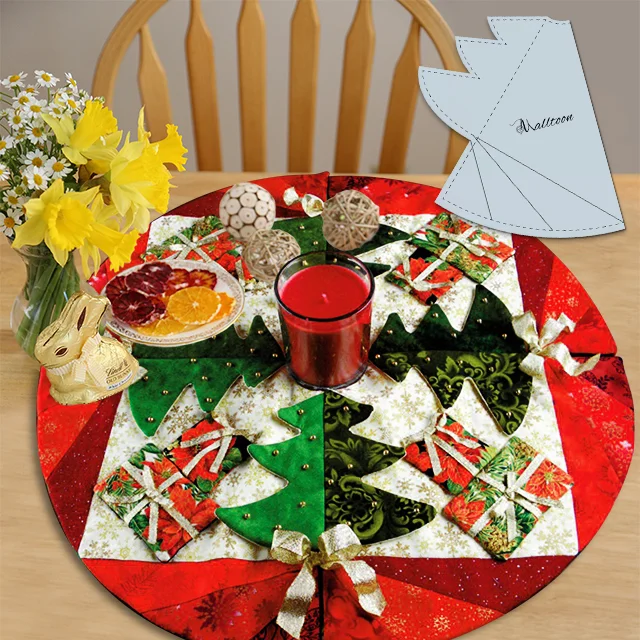 PDF Pattern - Fabric Christmas Placemat Template