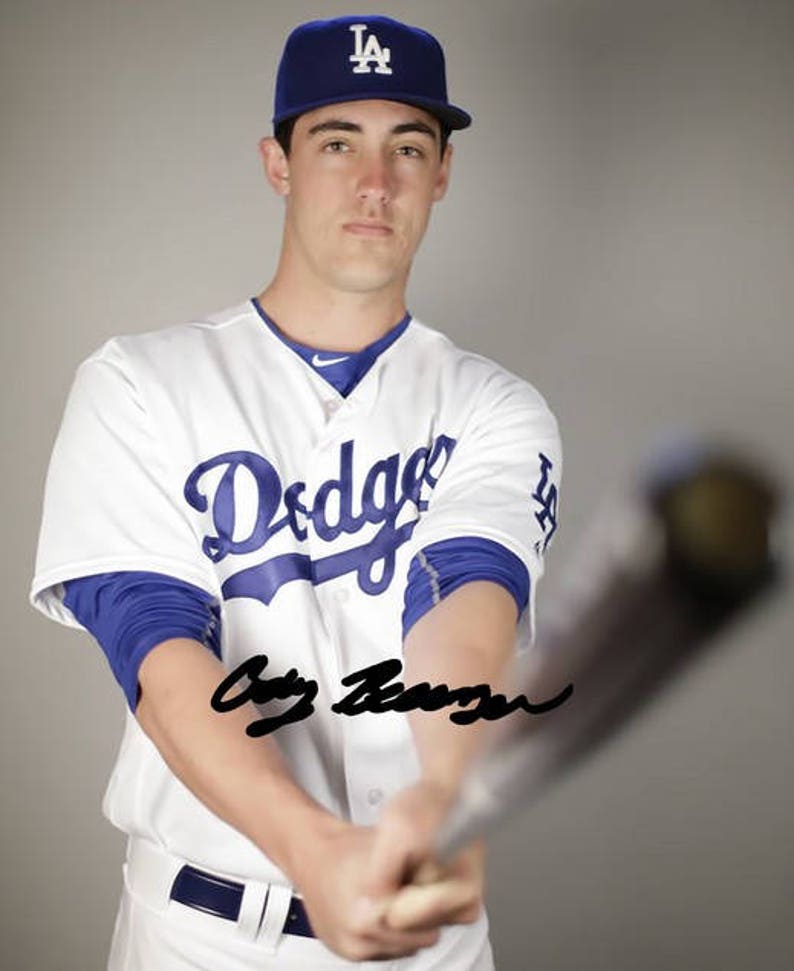 CODY BELLINGER signed Photo Poster painting 8x10 rp autographed LA Dodgers Rookie