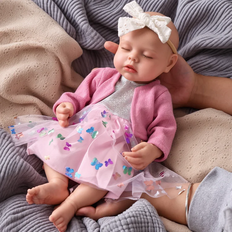 Babeside Smiling Reborn Baby Lucy 16'' Little Infant Twins Best Gift for Kids
