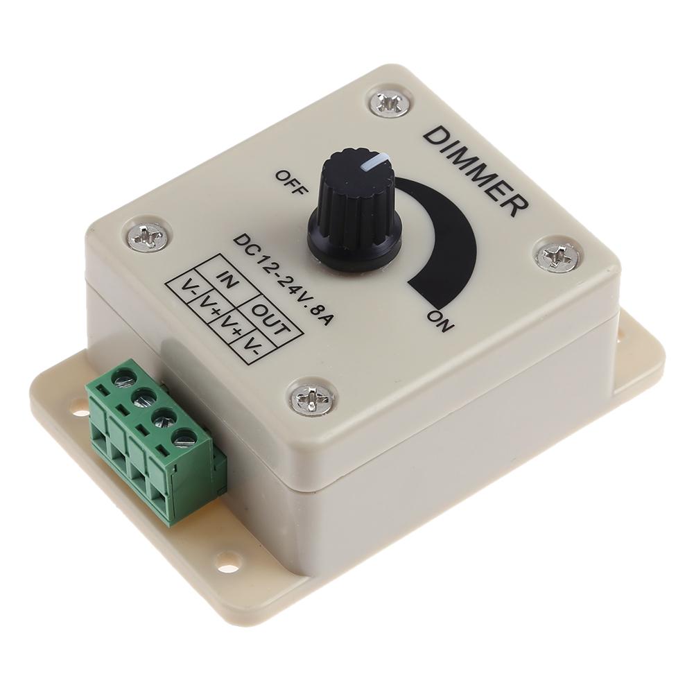 

Led Dimmer Switch 12-24V 8A Adjustable Brightness Single Color Controller, 501 Original