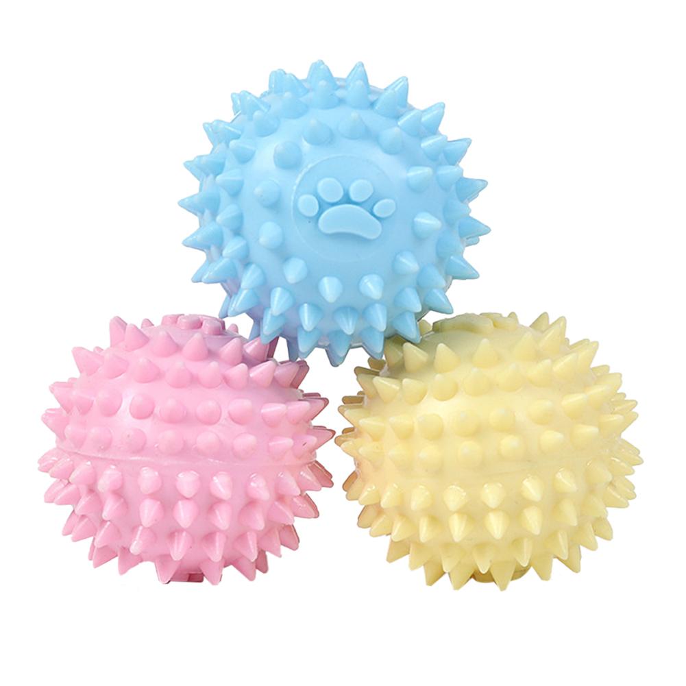 

TPR Pet Toy Footprint Thorn Ball Dogs Bite Chew Molar Tooth Cleaning Toys, 501 Original