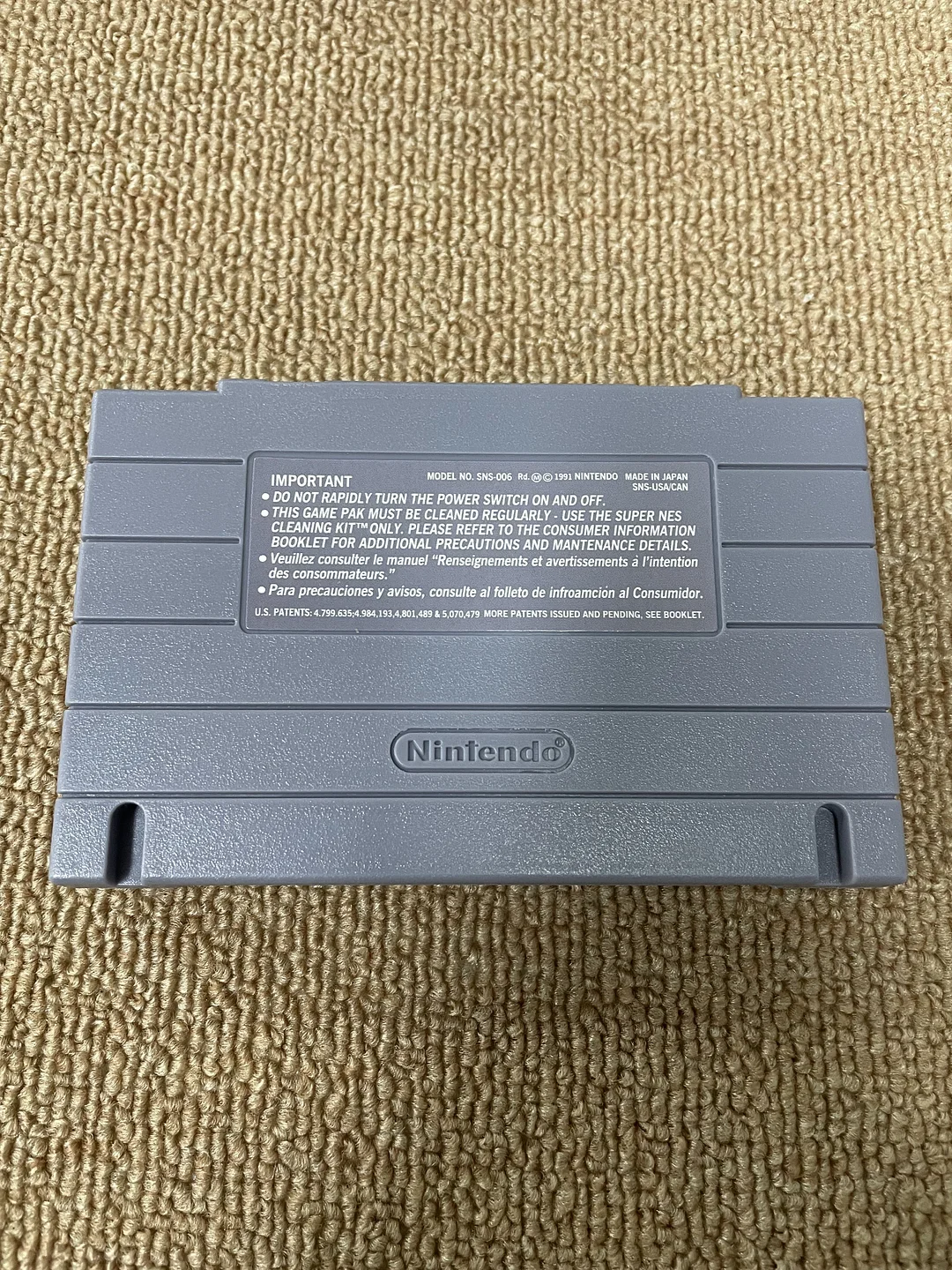 Street Fighter EX Plus For Super Nintendo SNES - 16 Bit Game Cartridge