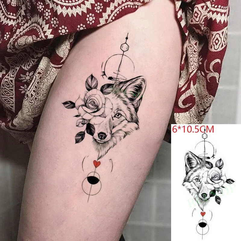 Waterproof Temporary Tattoo Sticker lovely bamboo panda animals tatto flash tatoo fake tattoos for kids men women