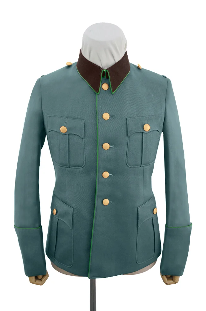   Polizei German General Officer Gabardine Modified Tunic Jacket 5 Buttons German-Uniform