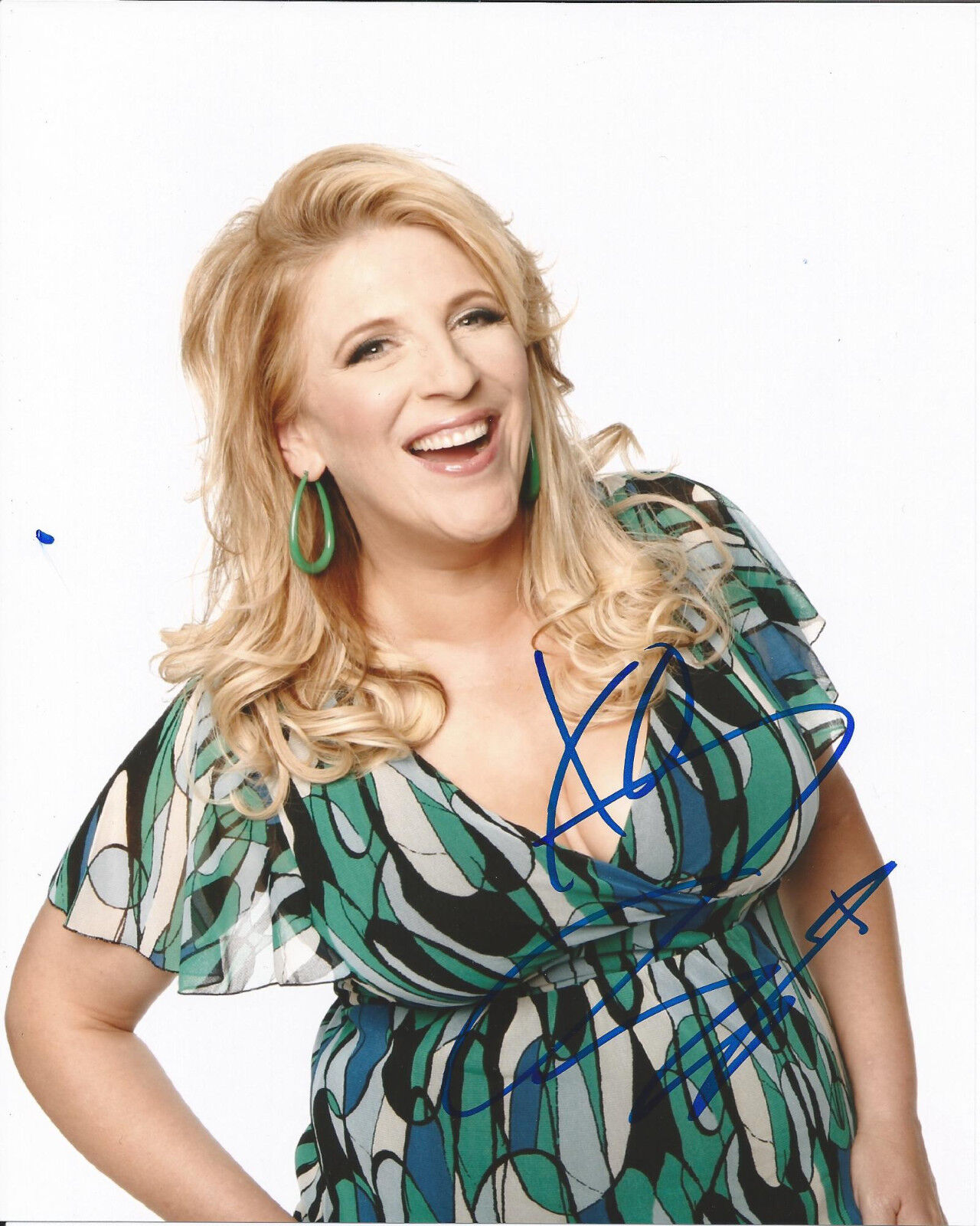 COMEDIAN LISA LAMPANELLI HAND SIGNED AUTHENTIC STAND UP ROAST 8X10 Photo Poster painting C w/COA