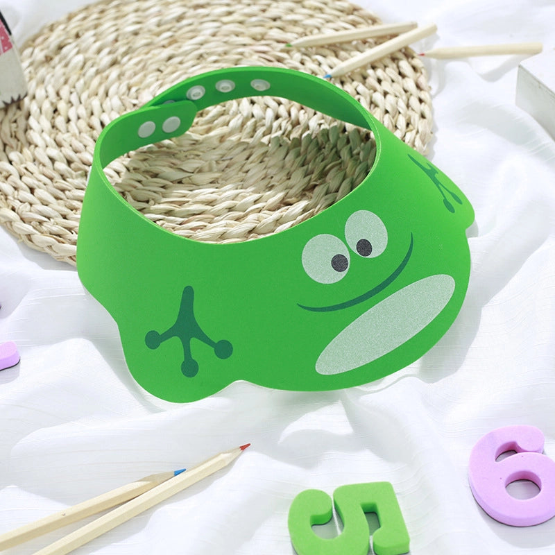 Cute Cartoon Waterproof Ear Protection Shampoo Cap Baby Accessories