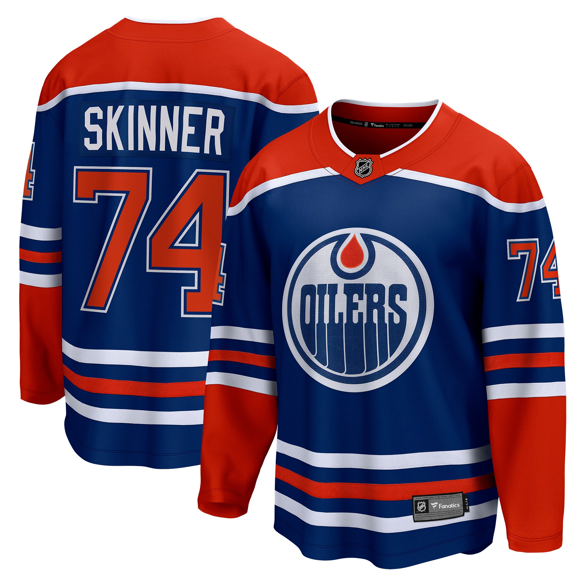 Stuart Skinner Edmonton Oilers Fanatics Home Breakaway   Jersey &ndash; Royal mysite