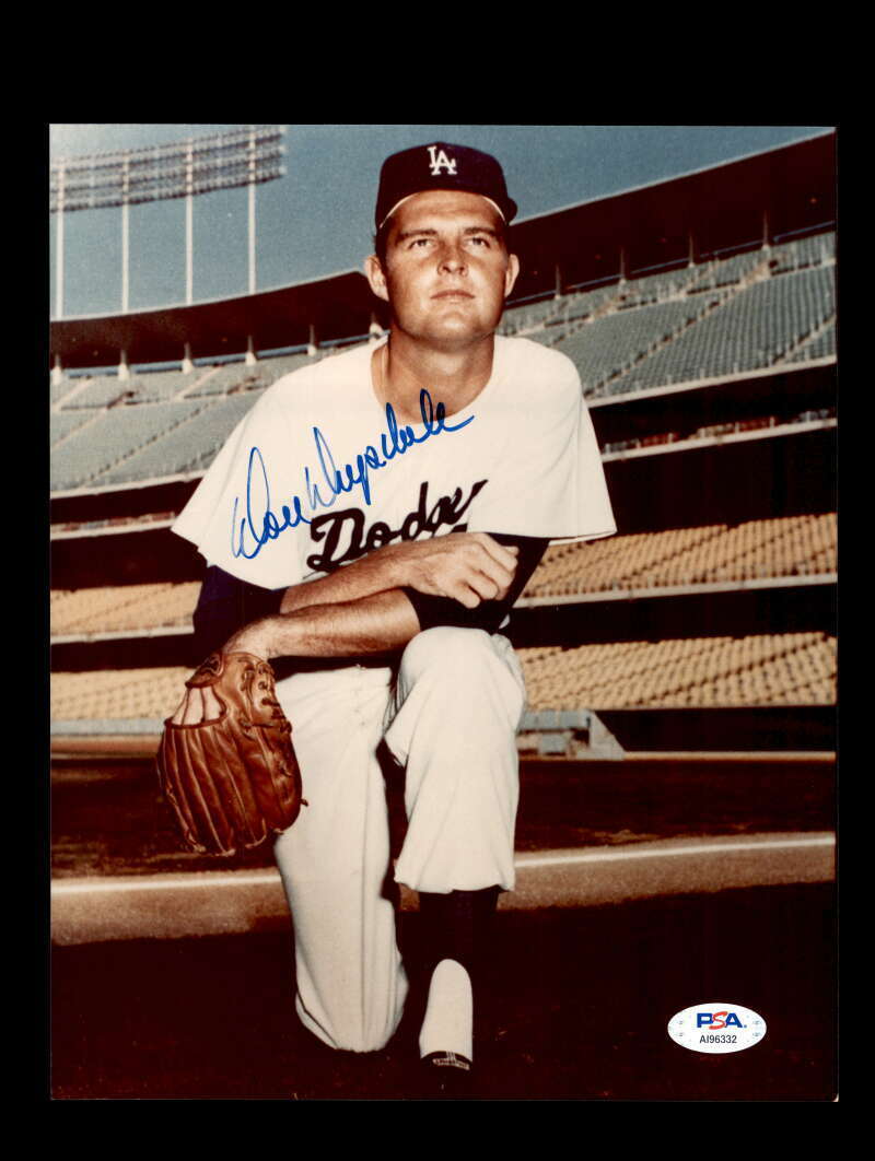 Don Drysdale PSA DNA Coa Signed 8x10 Photo Poster painting Autograph