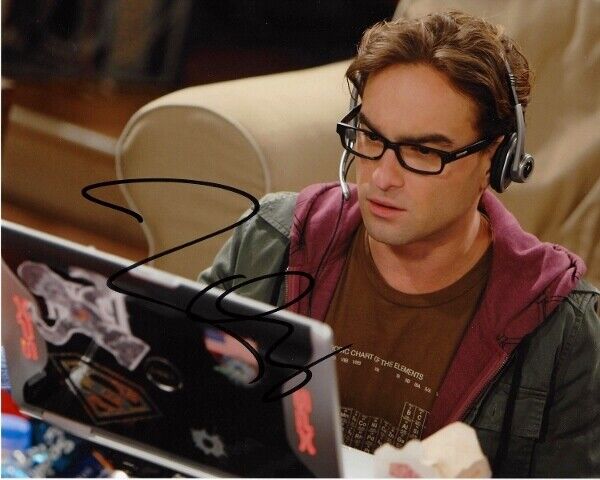 Johnny Galecki Signed - Autographed The Big Bang Theory 8x10 inch Photo Poster painting