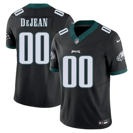 Men's Philadelphia Eagles Cooper DeJean  Black 2024 NFL Draft Alternate Player F.U.S.E. Vapor Untouchable Limited Stitched Football Jersey
