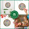 4Pcs Diamond Painting Flower Window Pendants Suncatcher Hanging Kits for Home Porch Farmhouse
