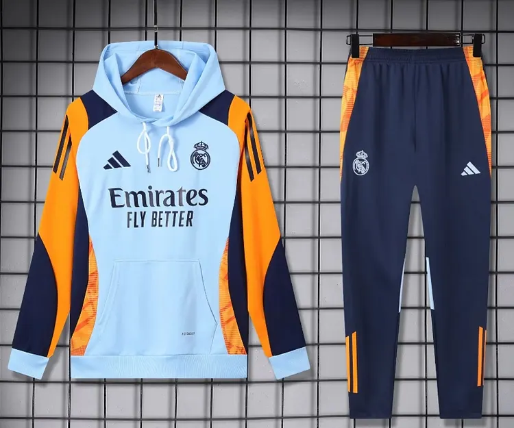 25-26 season Real Madrid training hooded training jersey