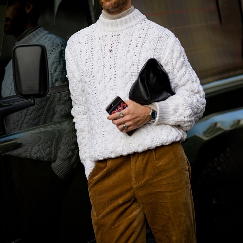 Men's Fashion Urban Simple Turtleneck Sweater