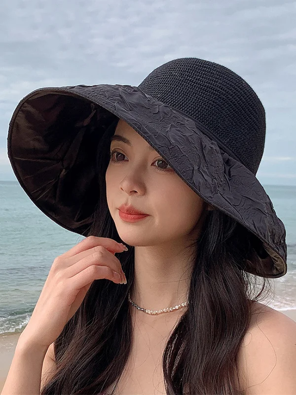 Sun-Protection Split-Joint Wide Side Hats&Caps
