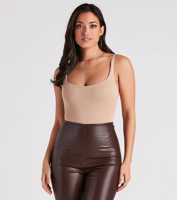 Less Is More Smooth Tank Bodysuit
