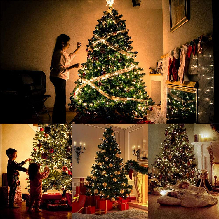 🔥kukelife🔥Christmas-Christmas tree ball ornaments set 60 70pcs shatterproof Christmas tree hanging decorations with 1 2 3 1 balls ornaments for Christmas trees wedding party home decor