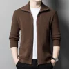 2024 New Men's Wool Zipper Versatile Lapel Casual Jacket