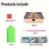 5D DIY Diamond Painting Handmade Wood Storage Box Crystal Storage Case (Elf)
