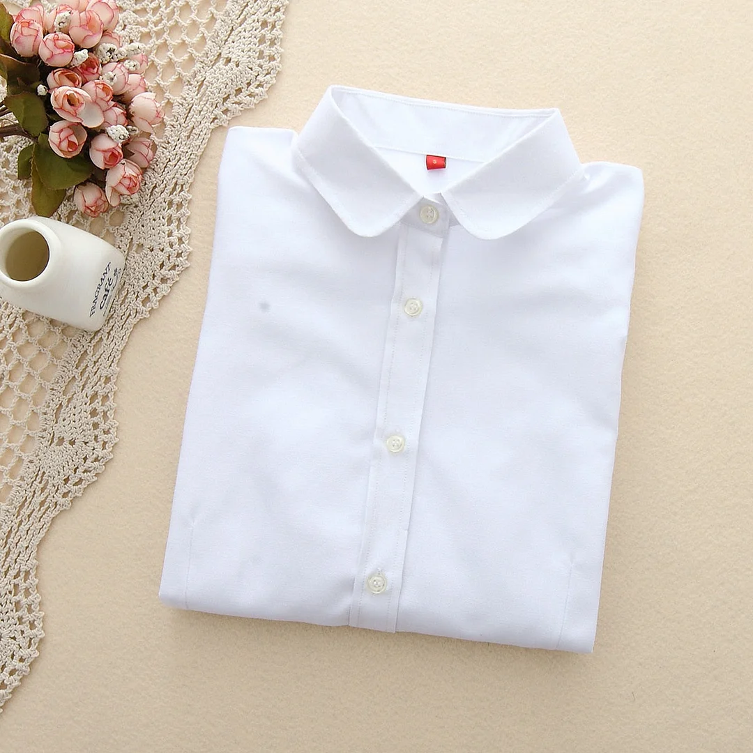 Women Blouses Long Sleeve Cotton Oxford Ladies Tops Office Long Sleeve Shirts Women Blusas Camisas Mujer Spring 2022