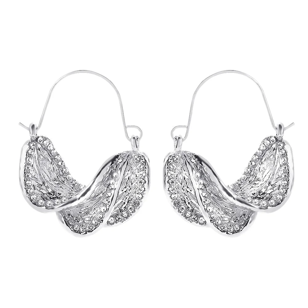 Dvacaman New Shiny Rhinestone Earrings Tassel Drop Earrings For Women Luxury Jewelry Long Dangle Earrings 2022 Party Accessories