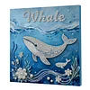 DIY Pearl Painting Whale for Home Wall Decor with Frame(30*30cm)