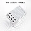 MIDI Controller Strike Pad Midi Drum Pad RGB Backlit MIDI Keyboard BT Connection Low Latency 16 Strike Pads 8 Assignable Knobs Note Repeat Portable MIDI Pad Controller