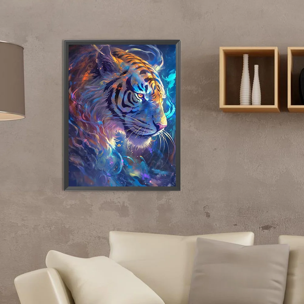 Diamond Painting - Full Round Drill - Imaginary Tiger(Canvas|30*40cm)