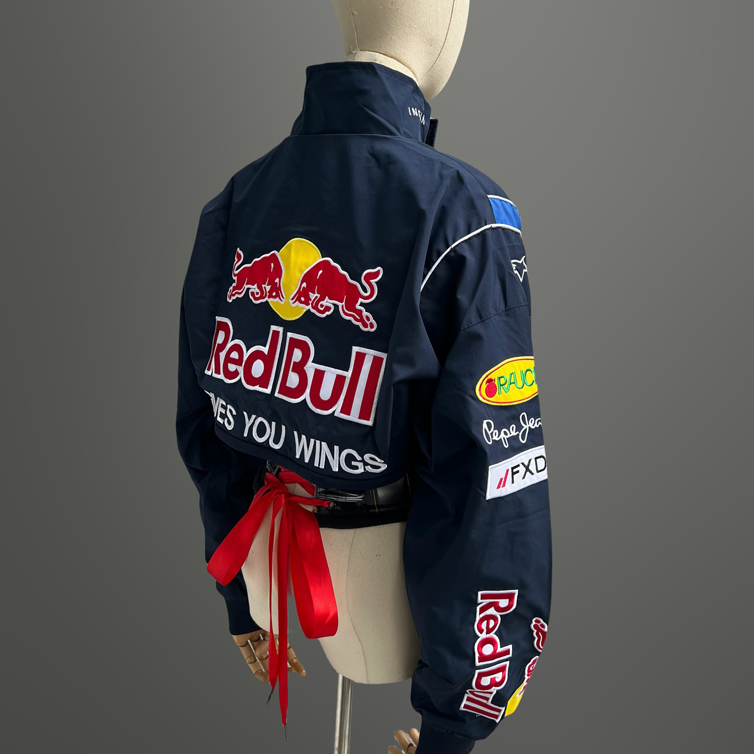 Women's Racing Print Suit Suspenders + Jacket Sexy Racing Girl Suit