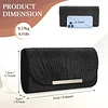 Clutch Damen Abendtasche Silber,Funkelnde Kettenabendtasche,Modische Tasche Bag Handtasche,Elegante Umschlagtasche Crossbody für Neujahrsball,Hochzeit,Party und Hochzeit