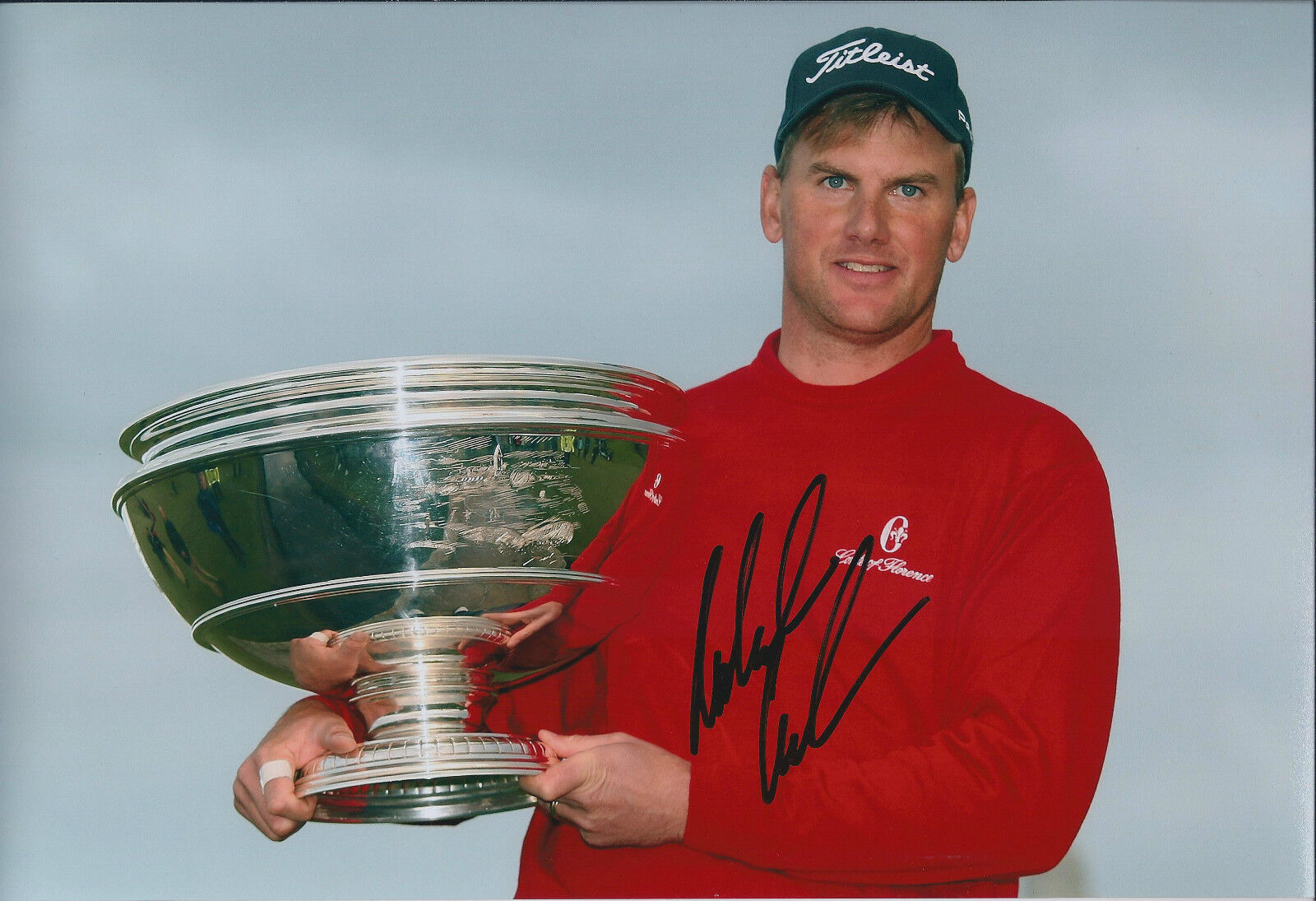 Robert KARLSSON SIGNED Autograph 12x8 Photo Poster painting AFTAL COA St Andrews Golf WINNER