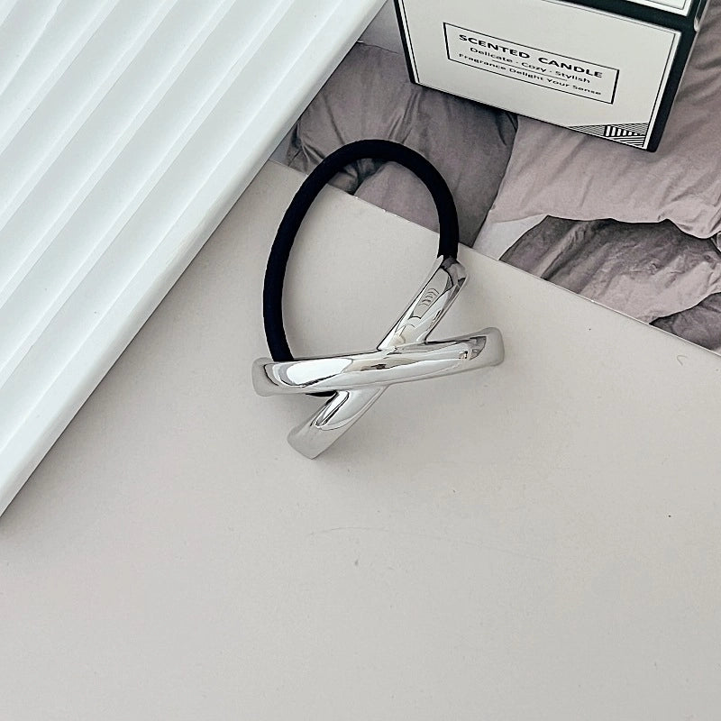Women’s Minimalist IG Style Solid Color Zinc Alloy Hair Tie