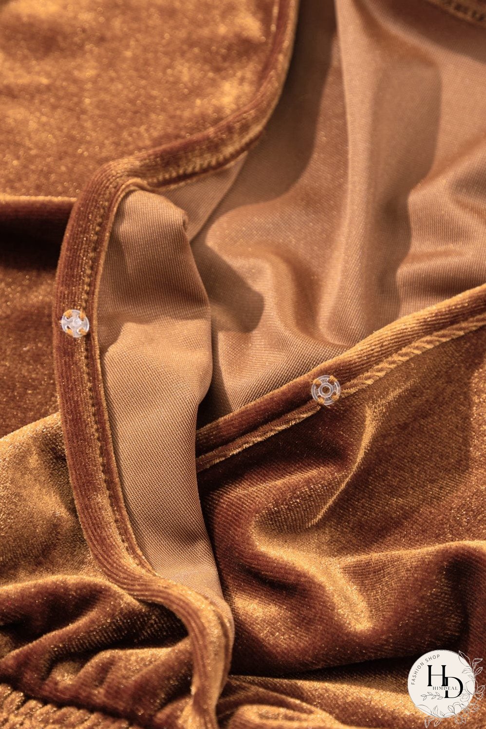 Velvet Smocked Waist Dress